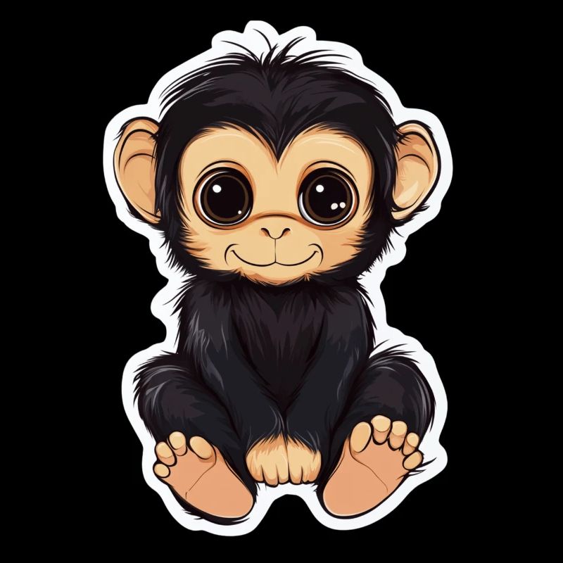Cute Monkey Cute Monkey Gift for Monkey Fans