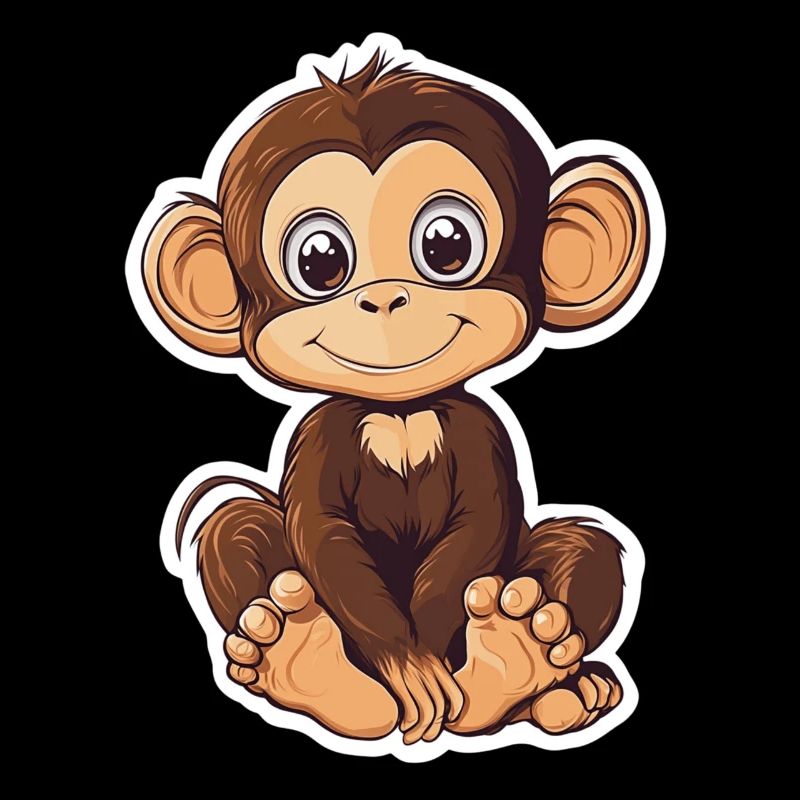 Cute Monkey Cute Monkey Gift for Monkey Fans