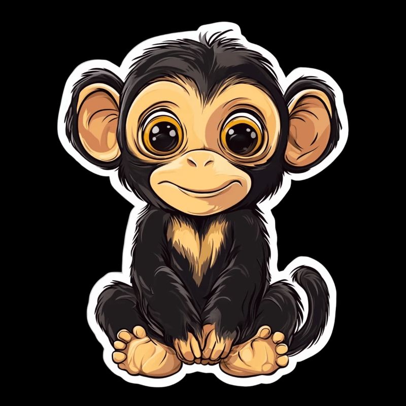 Cute Monkey Cute Monkey Gift for Monkey Fans