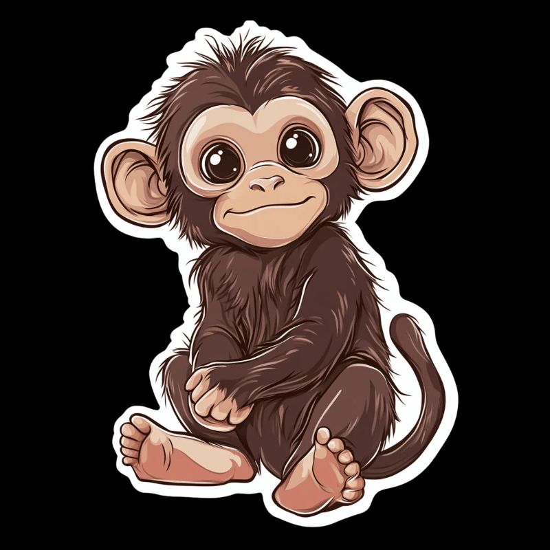 Cute Monkey Cute Monkey Gift for Monkey Fans