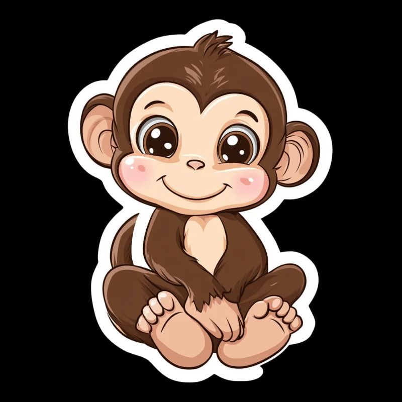 Monkey Cute Monkey Gift for Monkey Fans
