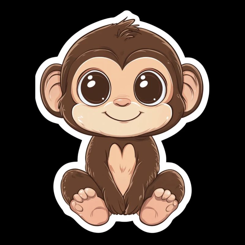 Singe Mignon Singe Cadeau pour les fans de Singe