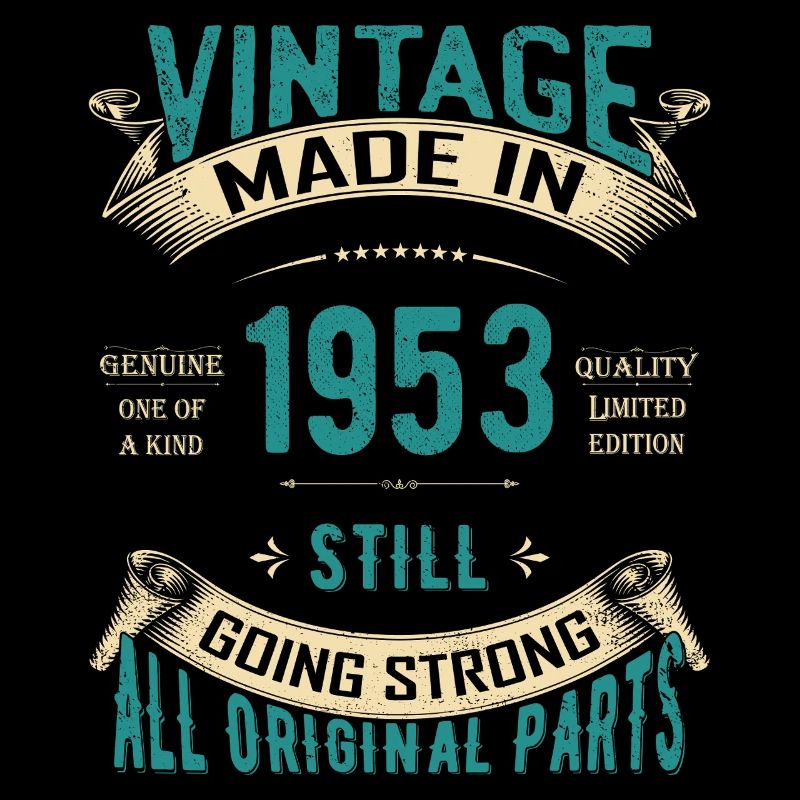 Vintage 1953 Inspired Typography Design