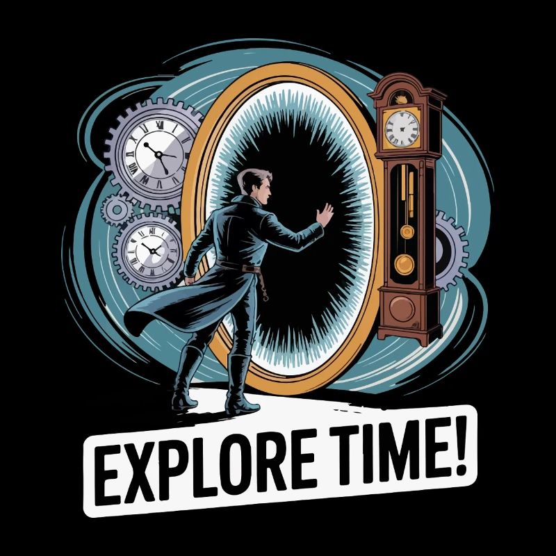 Explore Time Surreal Clock Design