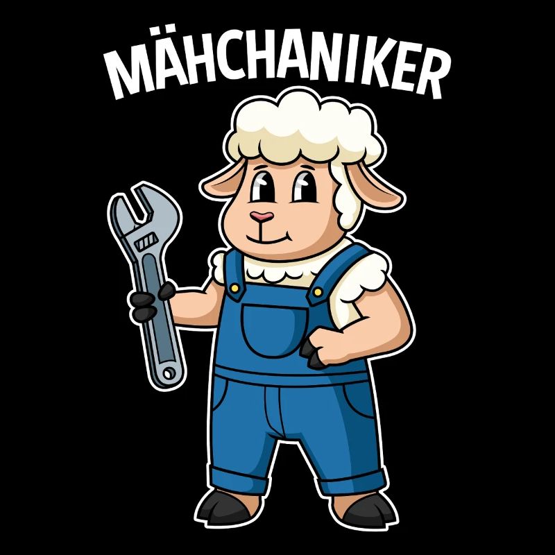 Mechatronics engineer car mechanic technician sheep