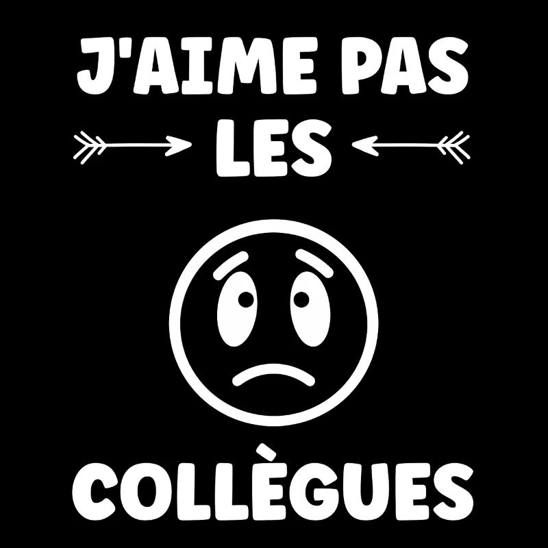 I don't like colleagues with sad face graphics