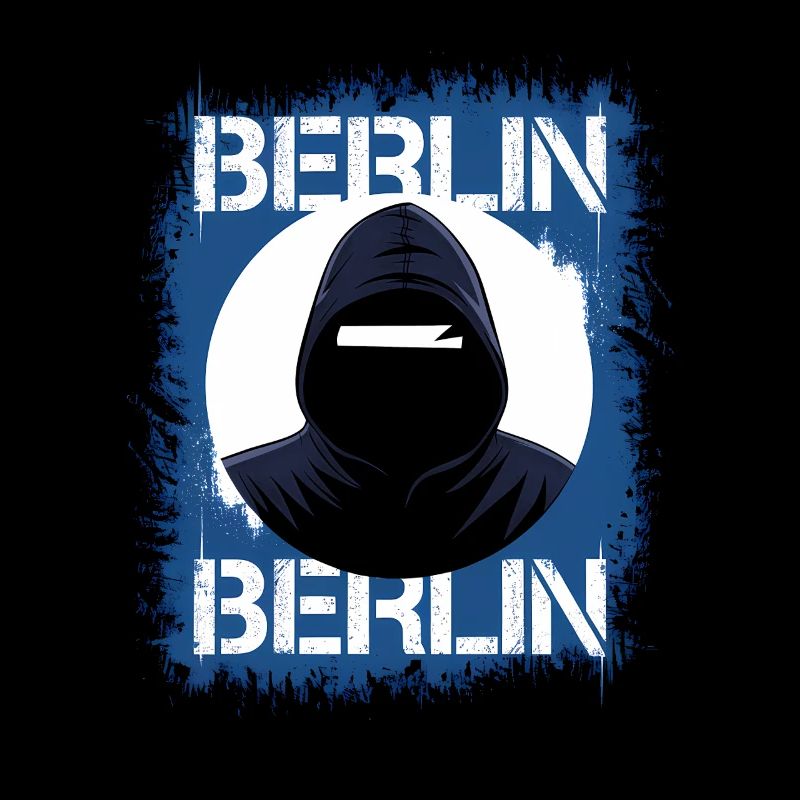 Sweat à capuche style graffiti Berlin