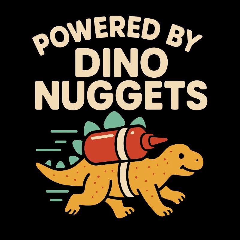 Dino Nuggets Nostalgia Funny Snack Dinosaur