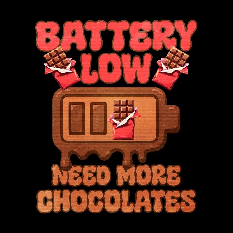 Chocolate battery with humor