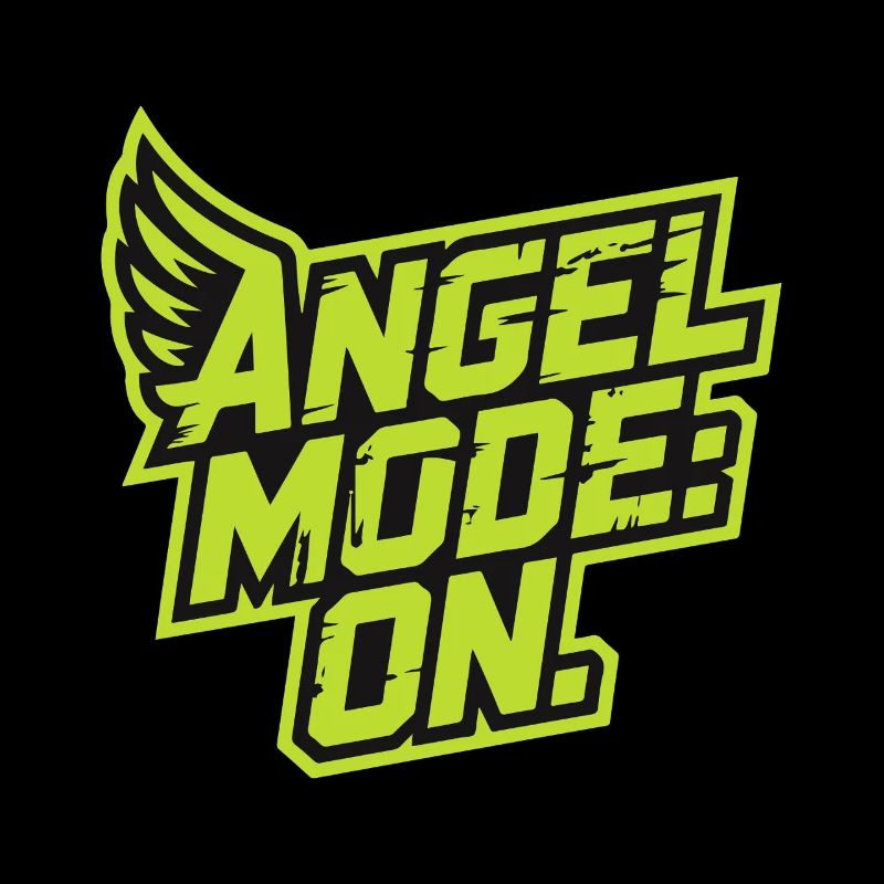 Angel Models On Bold Green Typography