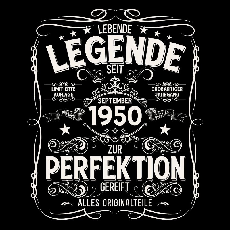 75e anniversaire Millésime Septembre Année 1950