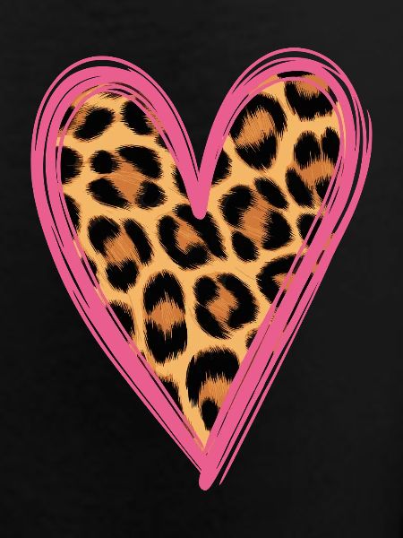 Leopard Pattern Heart Design