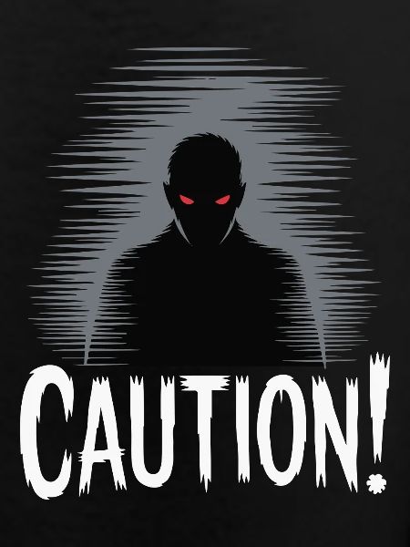 Dark Shadow Caution Graphic