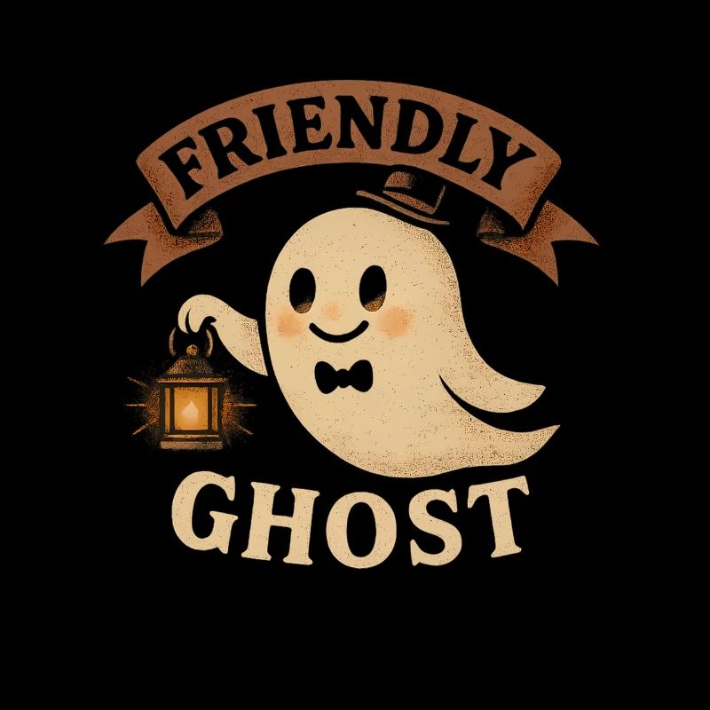 Friendly Ghosts Illustration