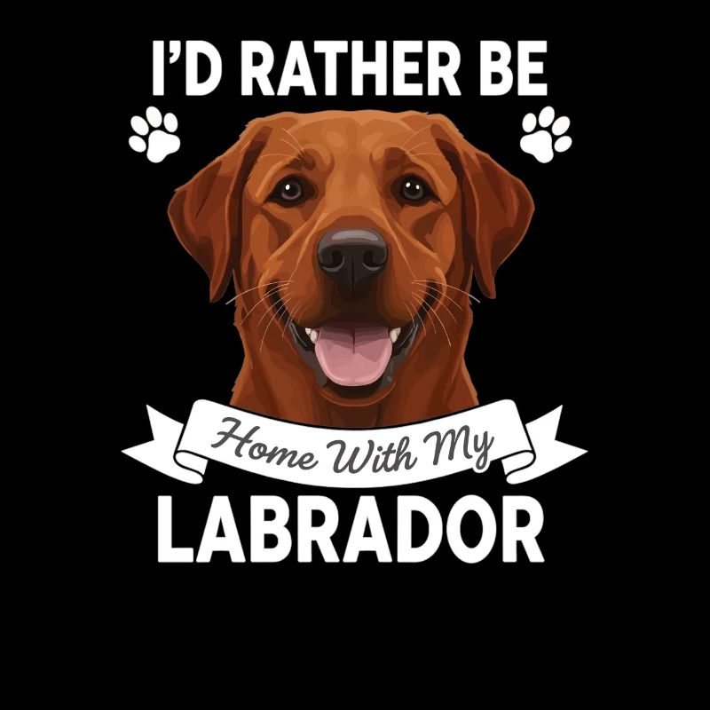 Je préfère être à la maison avec mon labrador
