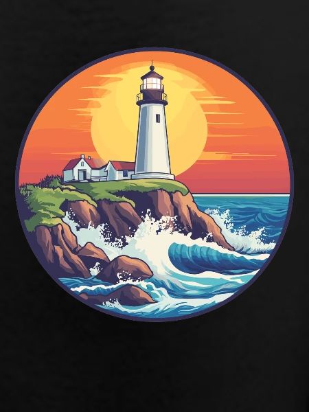 Lighthouse at sunset