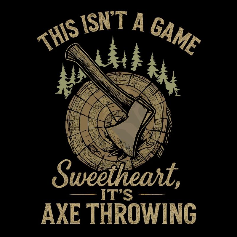This isn't a game, honey, this is axe throwing