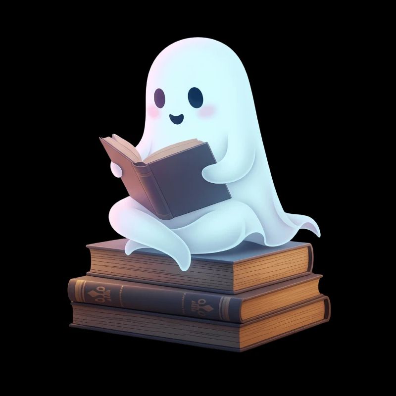 Playful ghost reading design