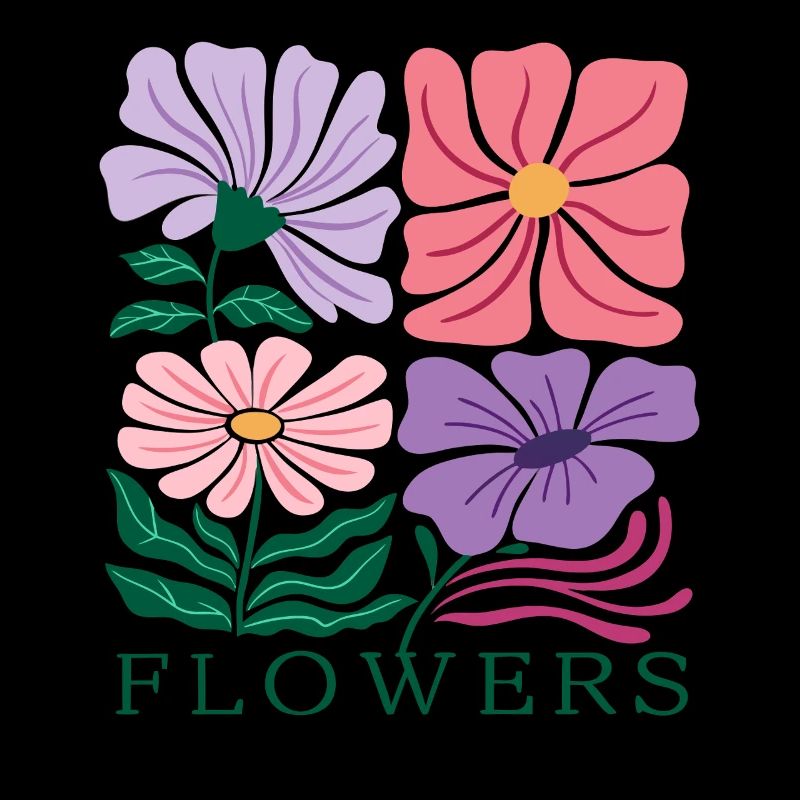 Floral Pattern with Pastel Flowers