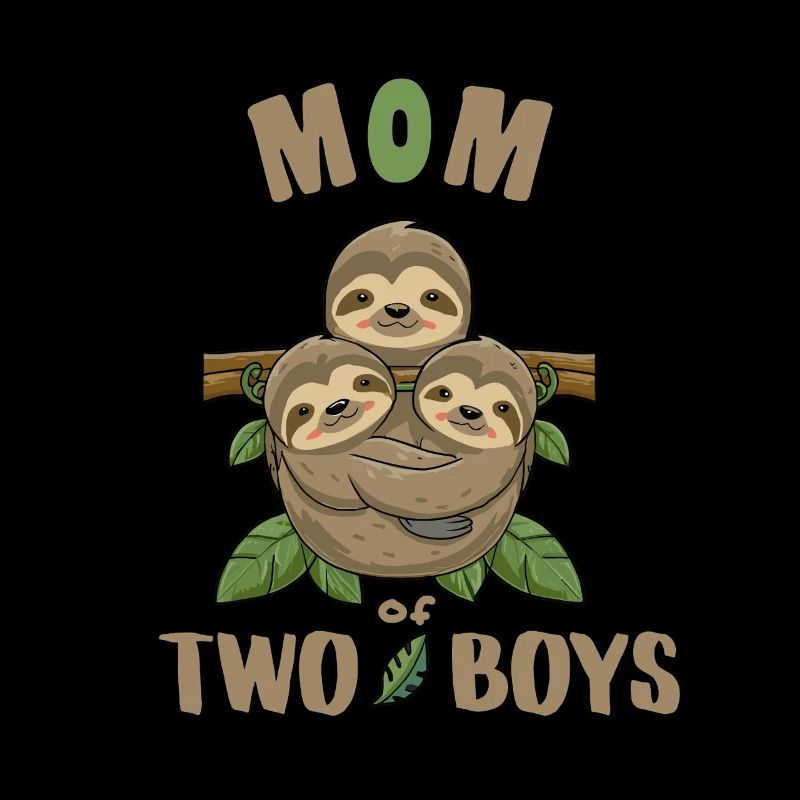 Maman de Deux Gars Idée Cadeau Drôle et Originale