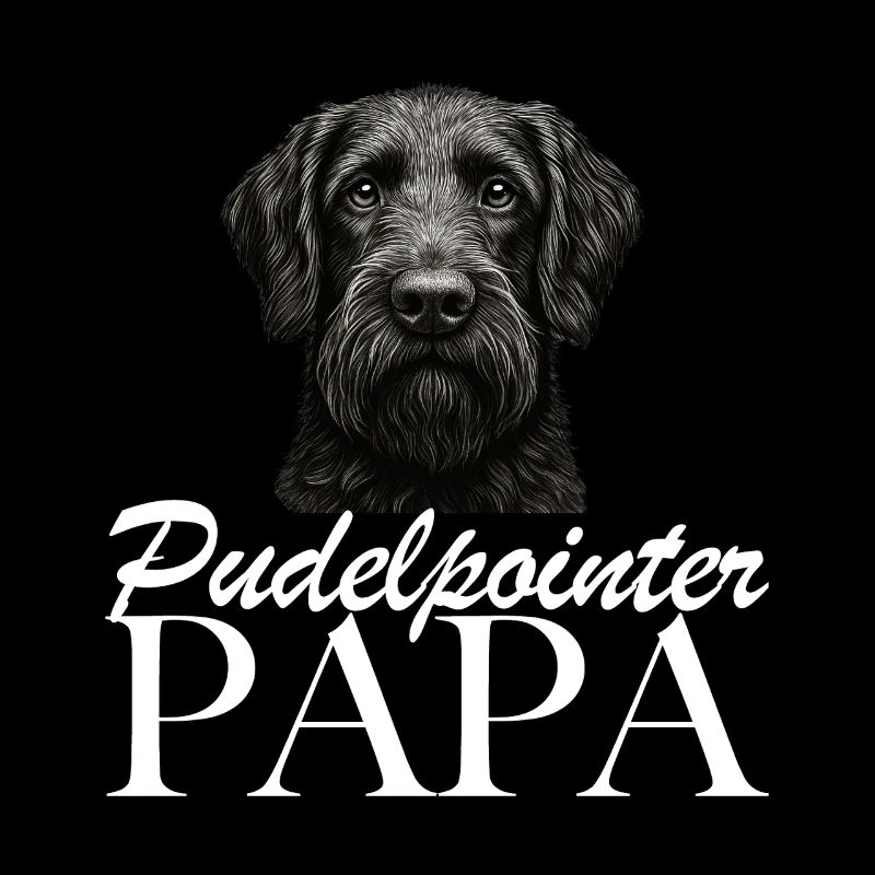 Papa caniche pointer