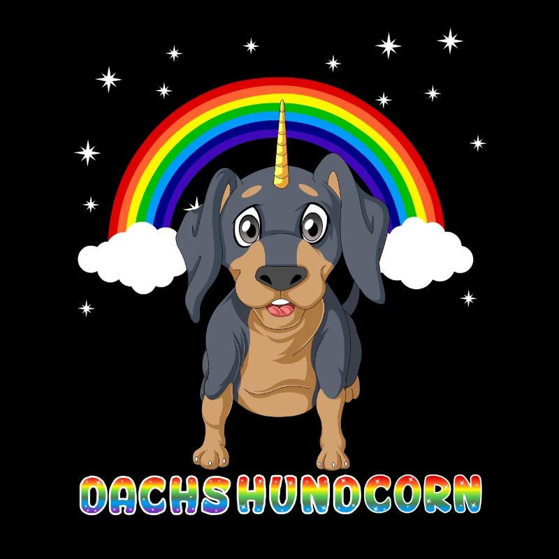 Dachshundcorn Dachshund Unicorn Funny Tee