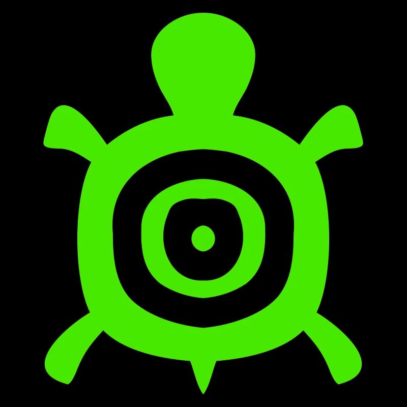 Turtle Turtle Shell Circles Tank Logo