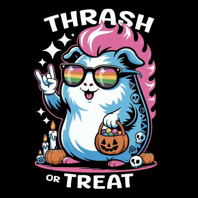 Effrayant cochon d’Inde hamster Halloween fun