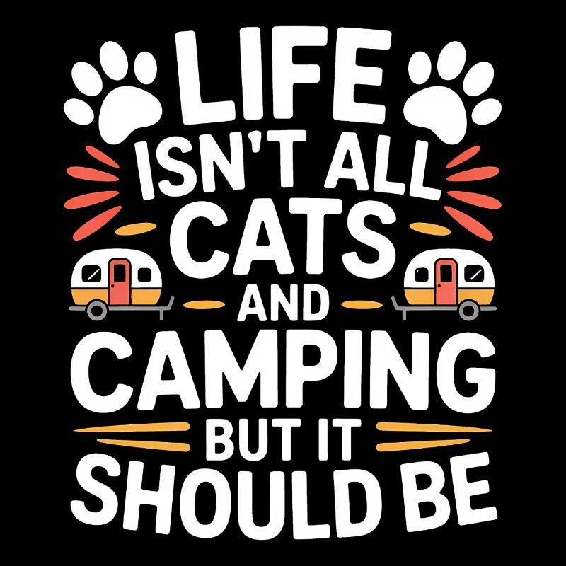 Camping Dire Chats Drôle Camping Cadeau