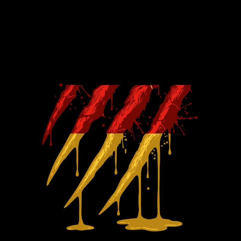 Claw Germany Flag Scratch Trace