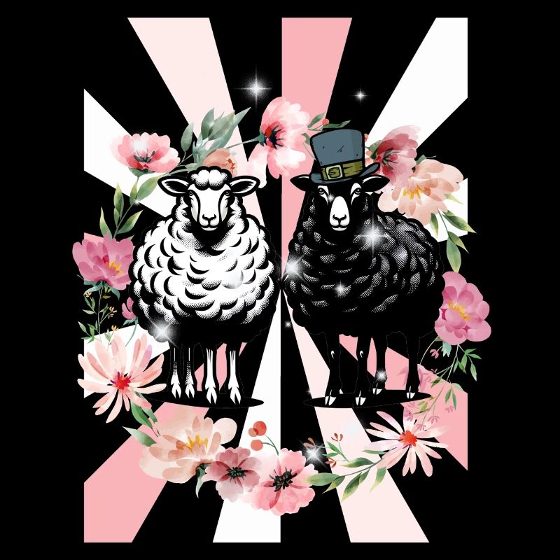 Retro Spring Sheep Easter Kids