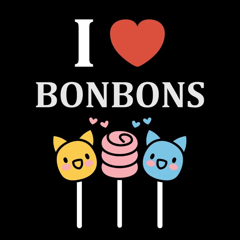 I Love Candy Cats Lollipops