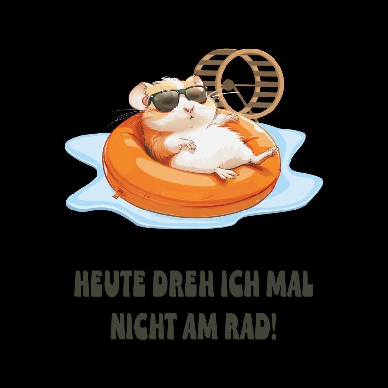 Hamster Relaxing in the Pool