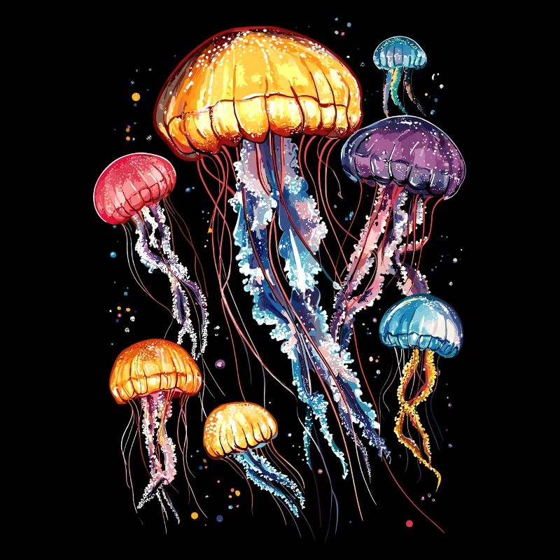 Méduse Méduse de feu Méduse Méduse mignonne