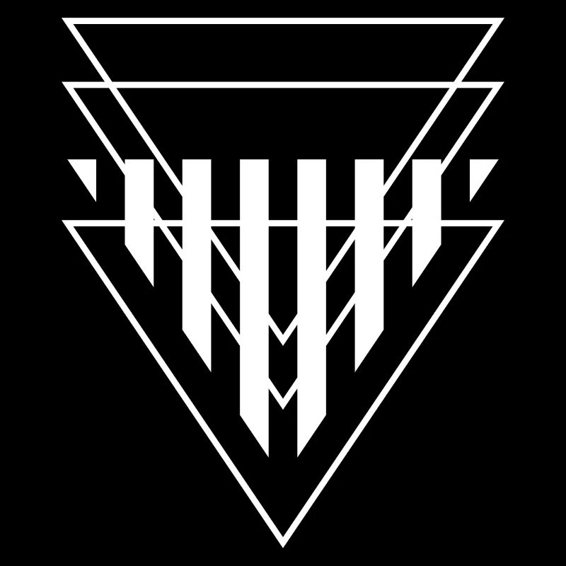 Triangular Crest Geometric Print