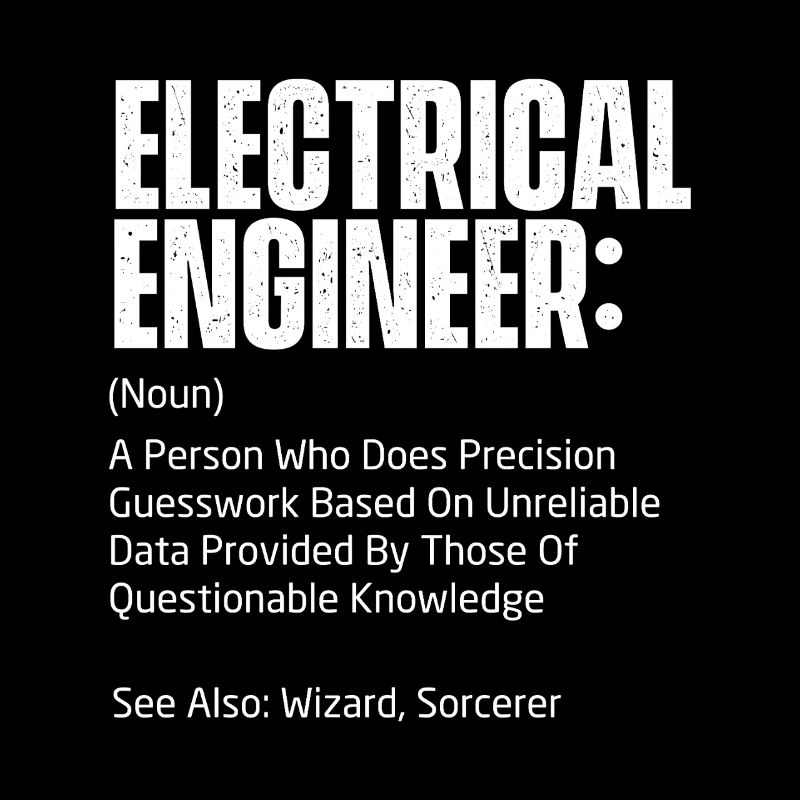 Electrical Engineer Definition Funny STEM Gift