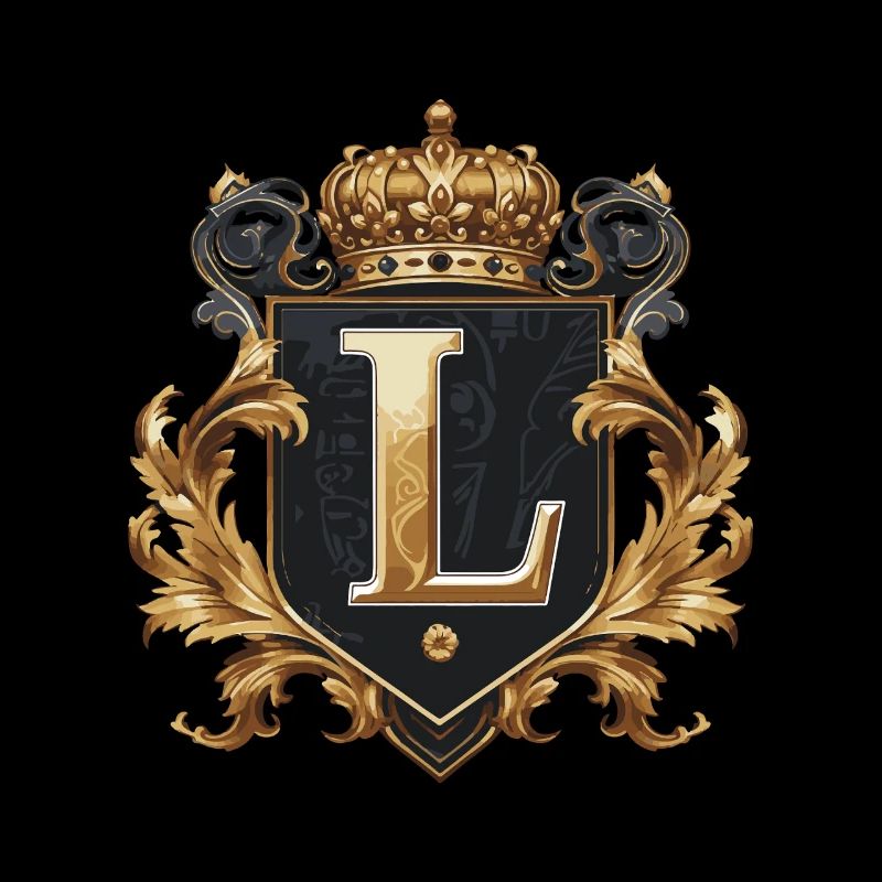 L Buchstabe Name Krone