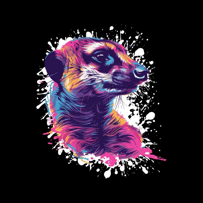 Suricate coloré