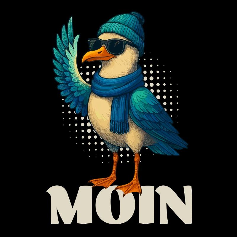 Coole Möwe - Moin