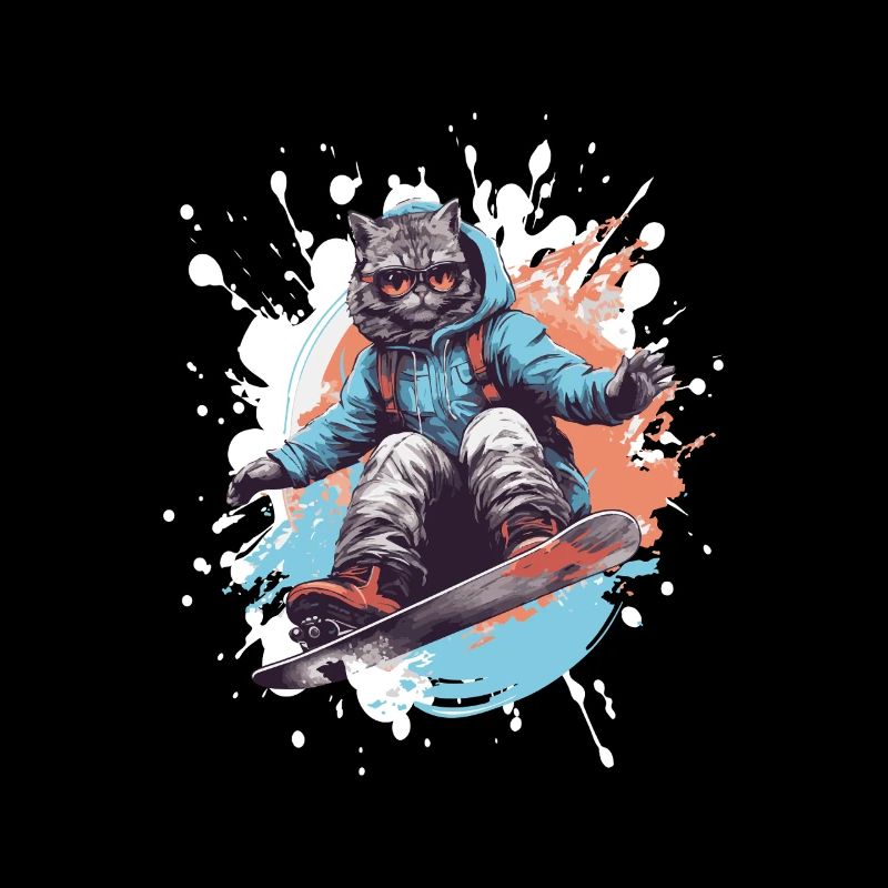Katze Snowboard