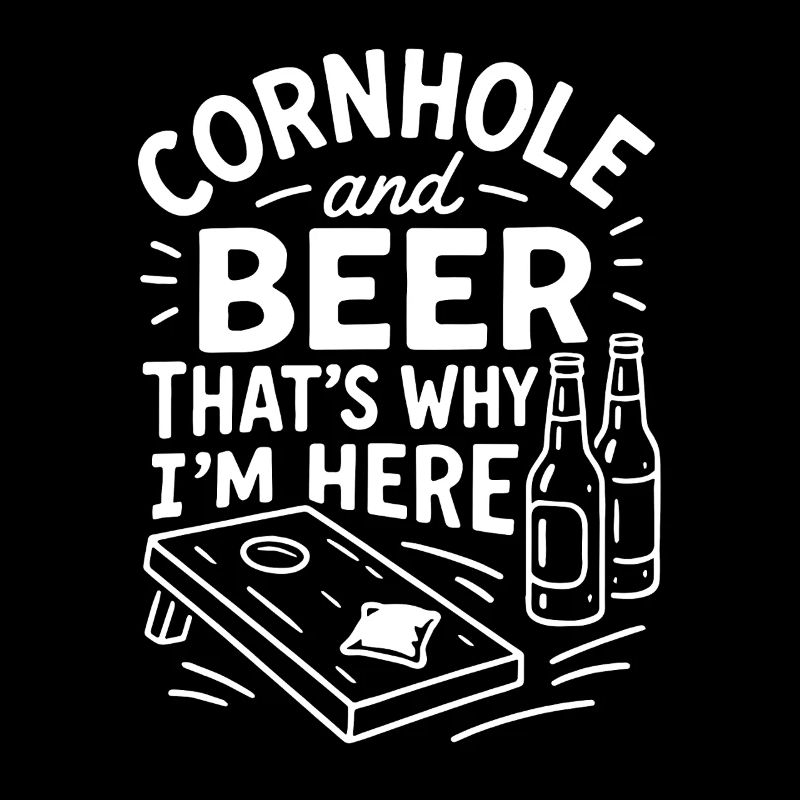 Cornhole et la bière - c’est pourquoi je suis ici