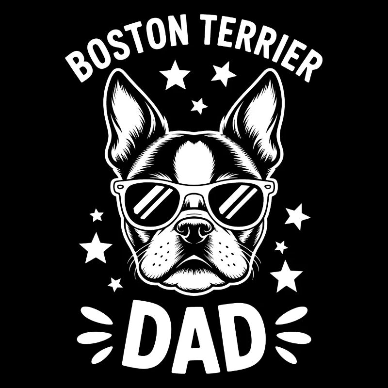 Boston Terrier Spruch Papa Boston Terrier Geschenk