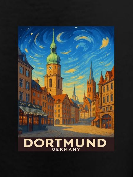 Dortmund Skyline Painting