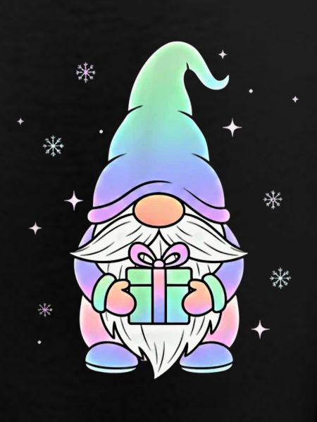 Christmas Gnome Pastel Gradient