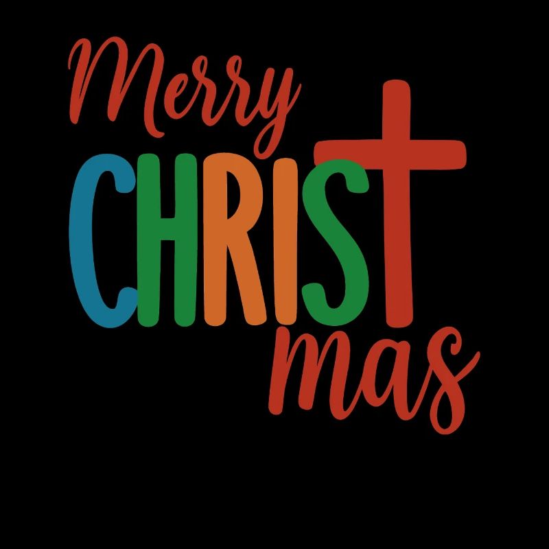 Croix colorée Noël Design Joyeux Noël
