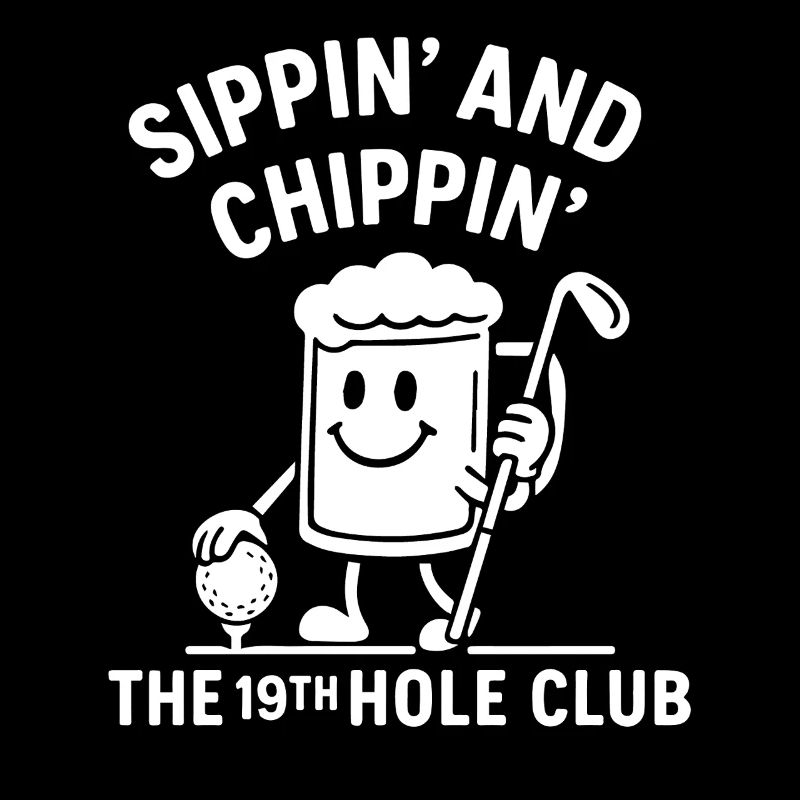 Sippin' And Chippin' The 19th Hole Club Golf Fun
