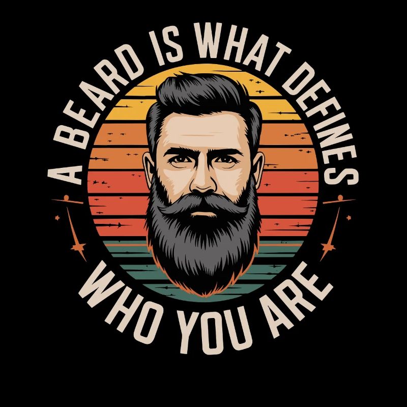 A Beard Defines Who You Are Retro Style