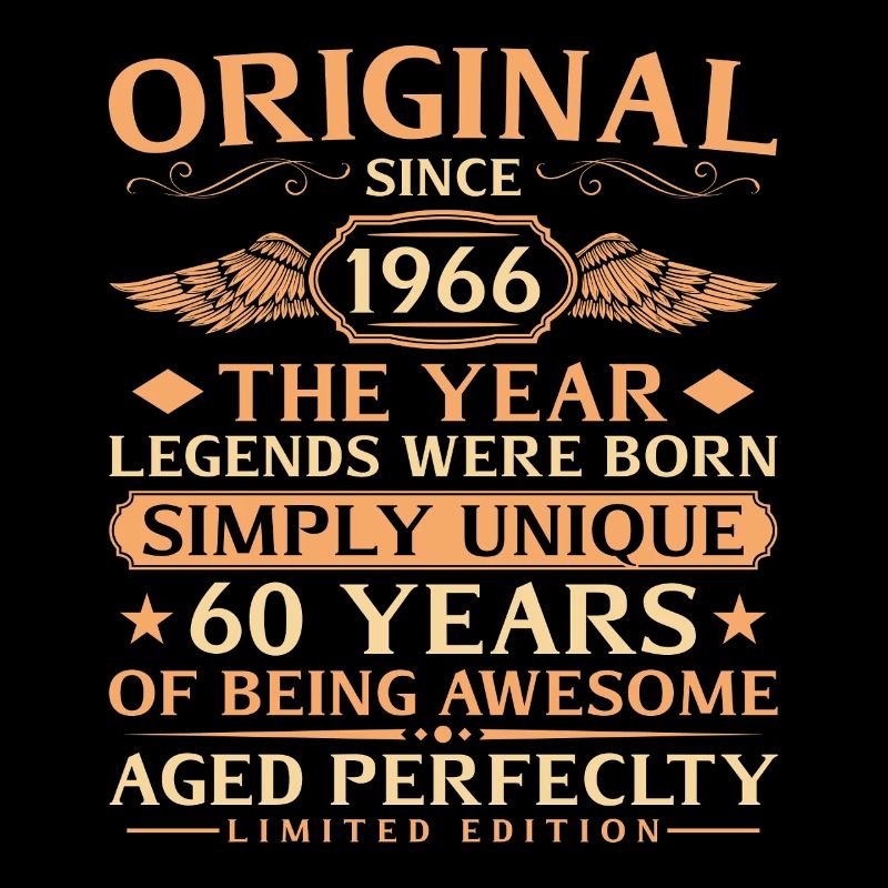 Original 1966 Vintage - 60th Birthday