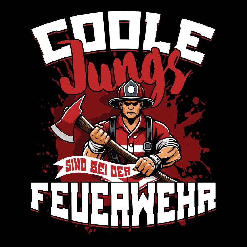 Cool Boys Are Firefighters In The Fire Brigade