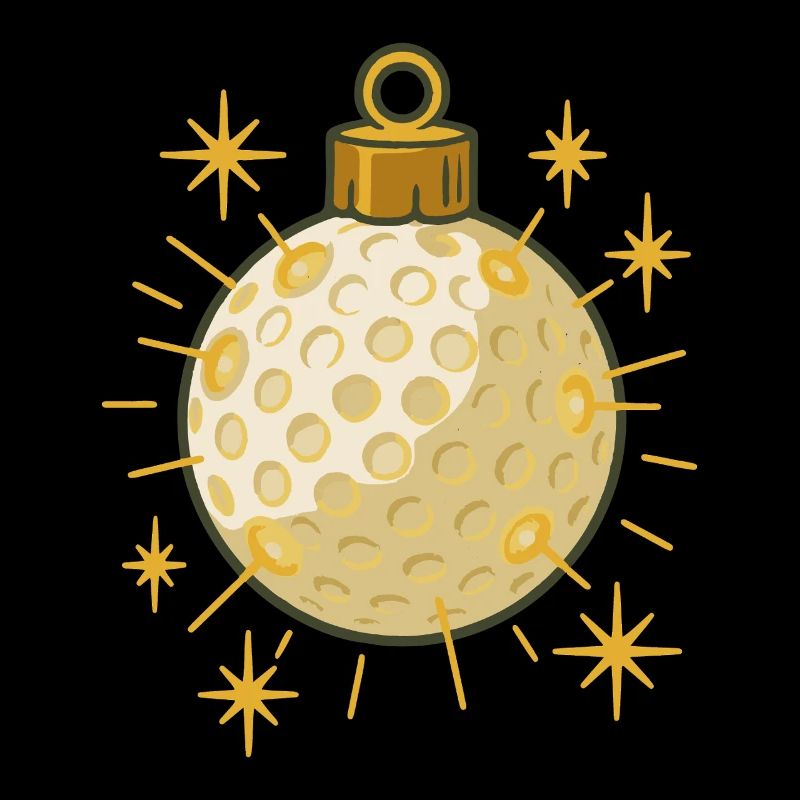 Funny Golf Ball Christmas tree decoration Design